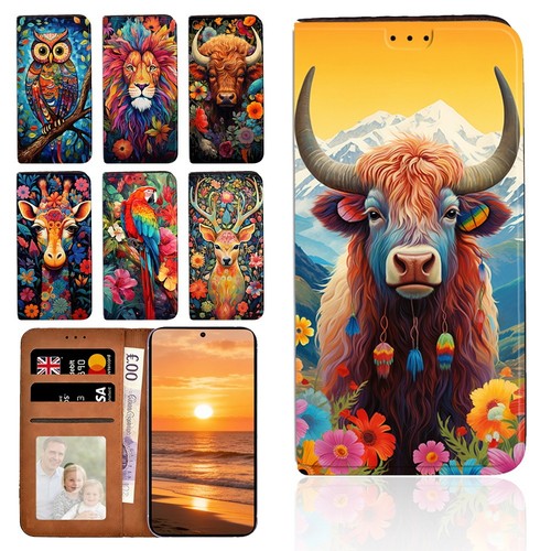 Vibrant animal art - animal, leather
