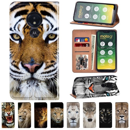 Printed leather stand cover - printed,