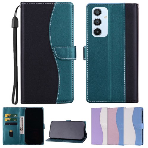 Leather flower wallet phone - leather,