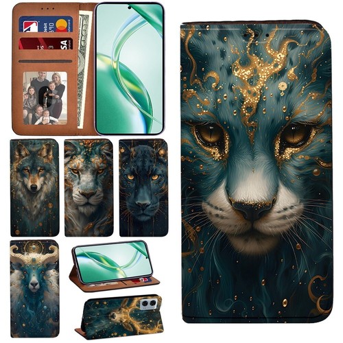 Leather wallet cover case - leather,