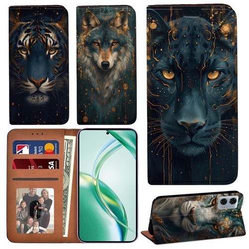 Leather stand phone - phone, cover
