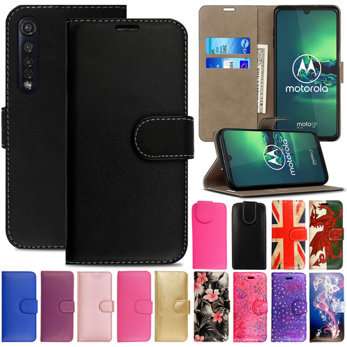 Leather flip magnetic wallet - leather,