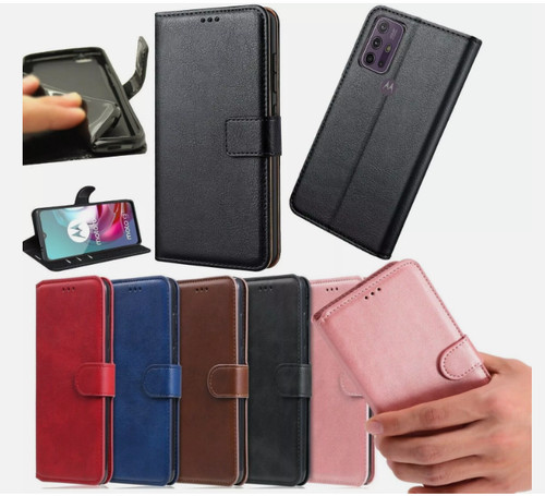 Leather wallet flip - leather,